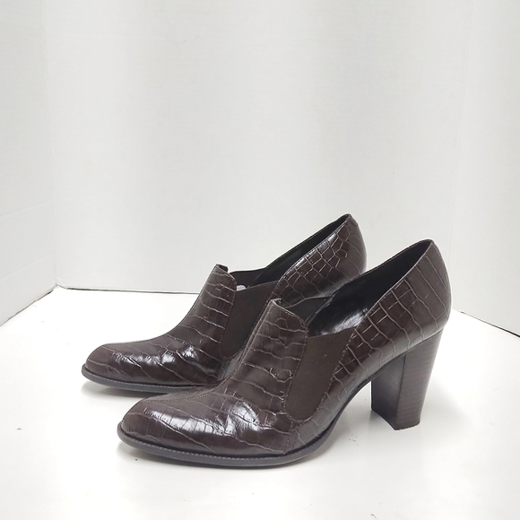 Enzo Angiolini block heels leather pointed toes Size: 10 M - Picture 2 of 7